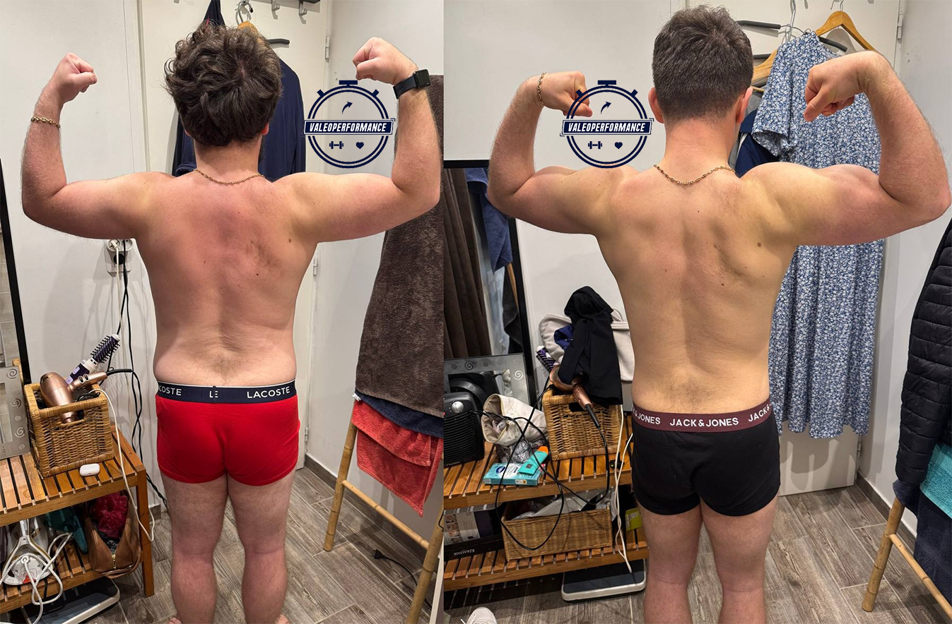 Transformation physique de Mathias grâce à Mathieu coach sportif à toulouse grâce au suivi personnalisé