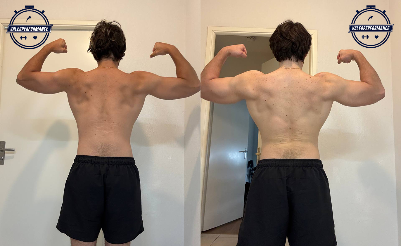 Transformation physique de Mathias grâce à Mathieu coach sportif à toulouse grâce au suivi personnalisé